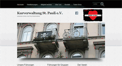 Desktop Screenshot of kurverwaltungstpauli.de